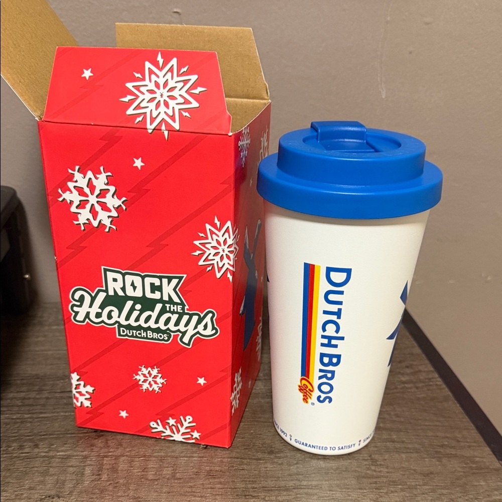 Dutch Bros Stainless steel Tumbler 18oz Holiday 2025